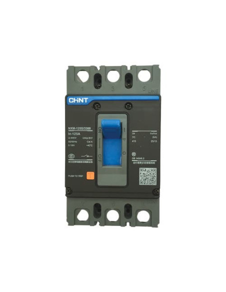 Interruptor Caja Moldeada - 3 Polos - Tamano 125- In:80a Icu:25ka - Regulacion Fija