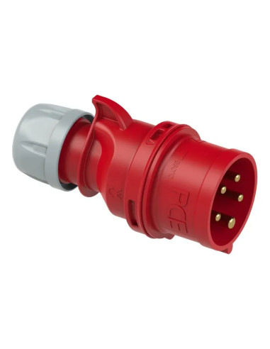 Ficha Industrial Movil Macho 3x32a Con N Y T Ip44 400v