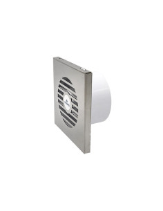 Extractor De Bano 12cm Frente Acero Inoxidable 2