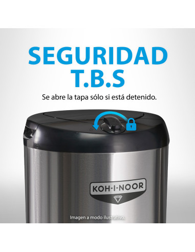 Secarropas Kohinoor Acero 5 5kg Con Recipiente A-655/2