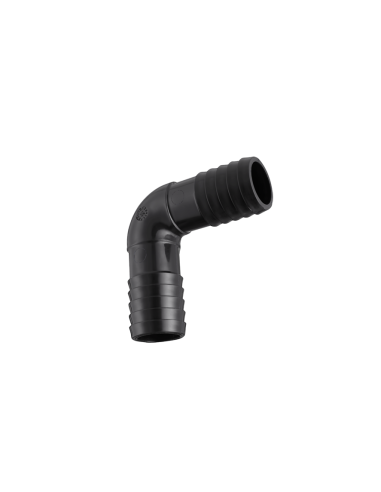 Espiga Doble Con Codo M 1/2" Negro