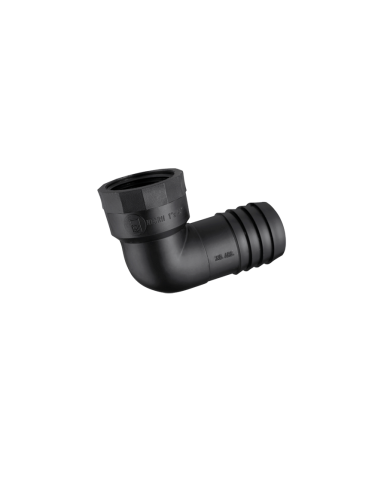 Espiga Rosca Con Codo H 1/2" Negro
