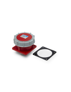 Ficha Industrial Empotrar Hembra 3x16a Con N Y T Ip67 2