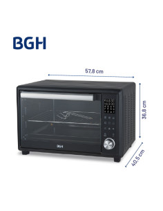 Horno Electrico 46 Litros Bgh Bhe46dn25i Plata 2