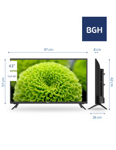 Televisor 43" Led Bgh Vida B4322fk5 / B4323fh5 / B4325fh5 2