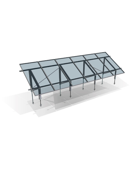 Estructura Suelo 1400 Para Paneles Solares