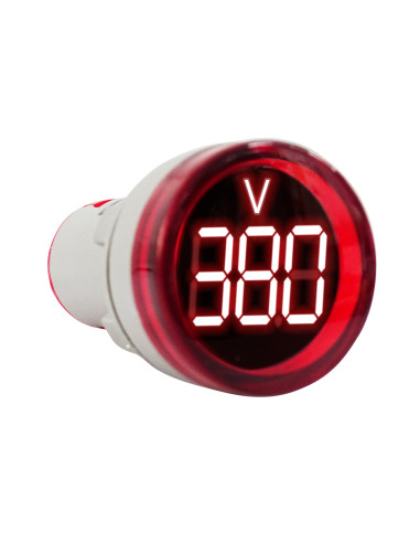Mini Voltimetro Dig D29 80-500vac Rojo